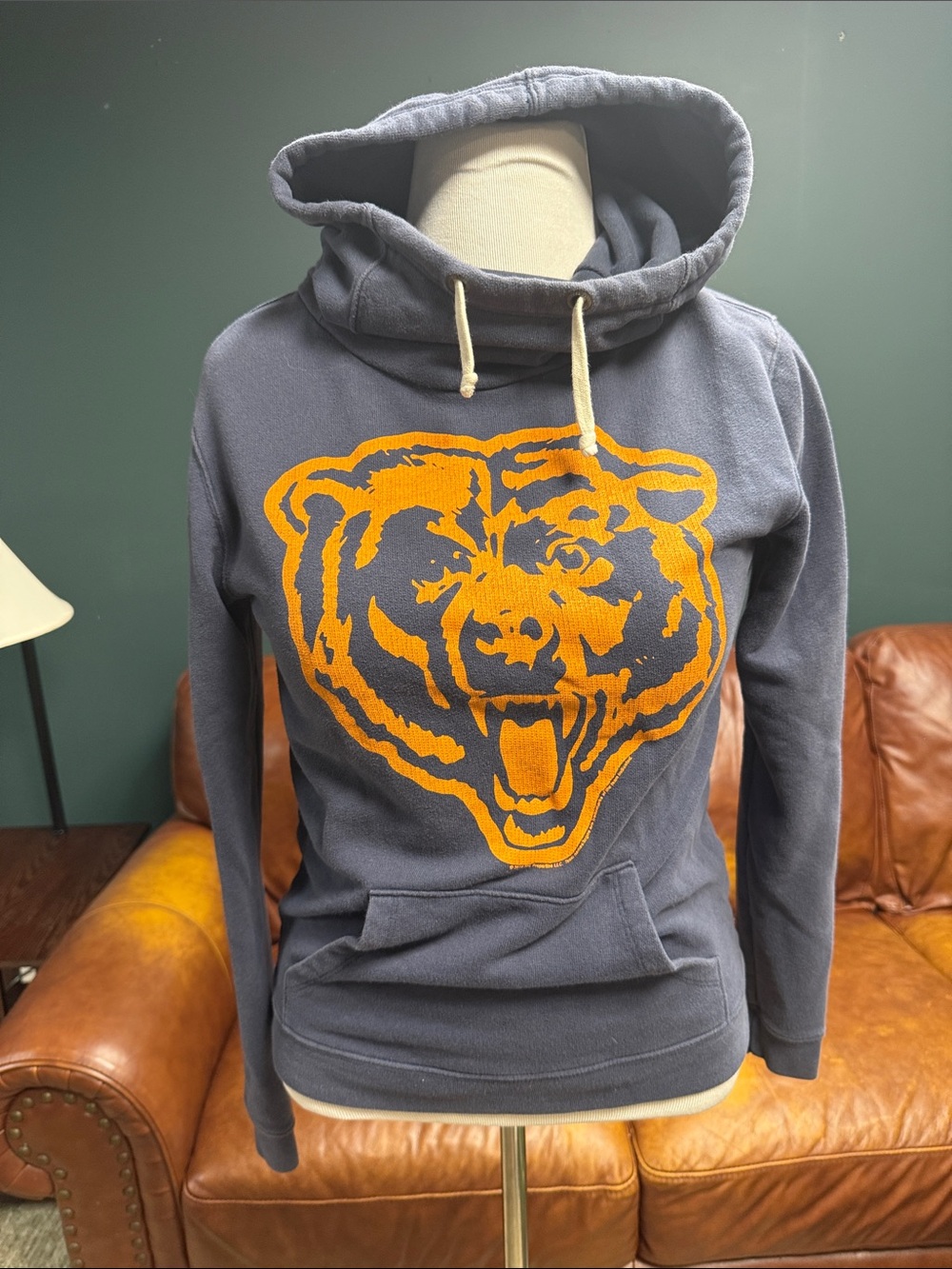 NFL Junk Food Clothing Gray Hoodie with Chicago Bears Logo